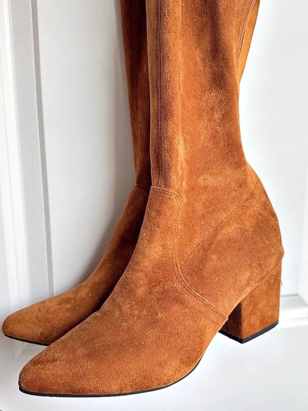 Brown Over-the-Knee Heeled Boots
